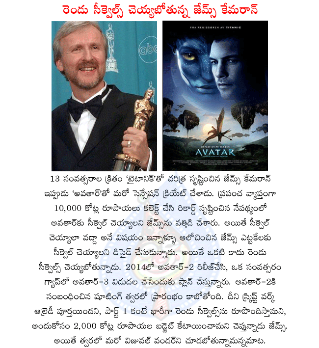 james cameron,titanic director,avatar director james cameron,avatar sequels,avatar-2,avatar-3,james cameron new films  james cameron, titanic director, avatar director james cameron, avatar sequels, avatar-2, avatar-3, james cameron new films